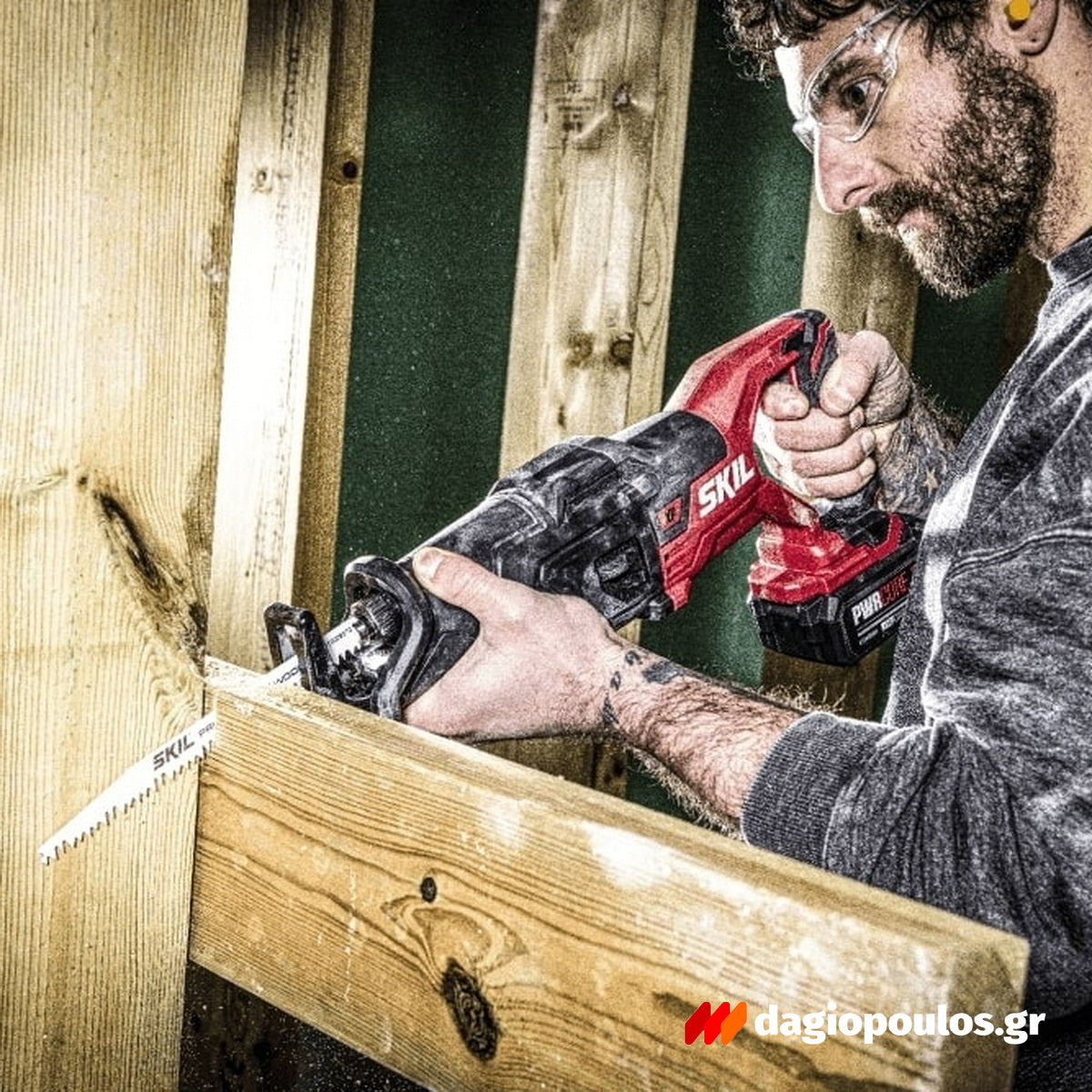 Skil 3471 CA 20V Max Brushless Σπαθοσέγα (Σεγάτσα) Μπαταρίας 18V Li-Ion Με Μπαταρία 4.0Ah
