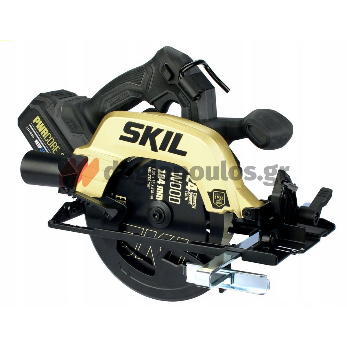 Skil 3575 DB 20V Brushless Δισκοπρίονο Μπαταρίας 18V Li-Ion 184mm Με Μπαταρία 4.0Ah