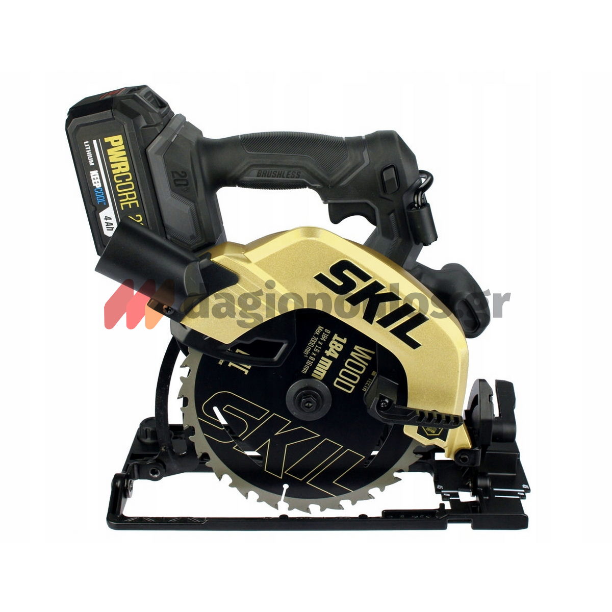 Skil 3575 DB 20V Brushless Δισκοπρίονο Μπαταρίας 18V Li-Ion 184mm Με Μπαταρία 4.0Ah