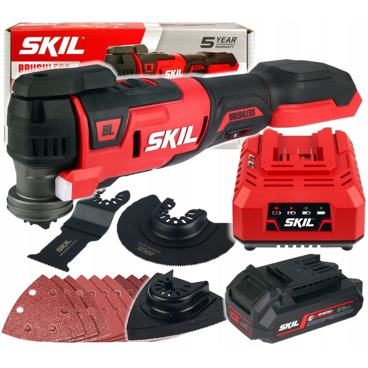 Skil 3620 CA 20V Max Πολυεργαλείο Μινι Τροχός Μπαταρίας 18V Li-Ion Με Μπαταρία 2.0Αh