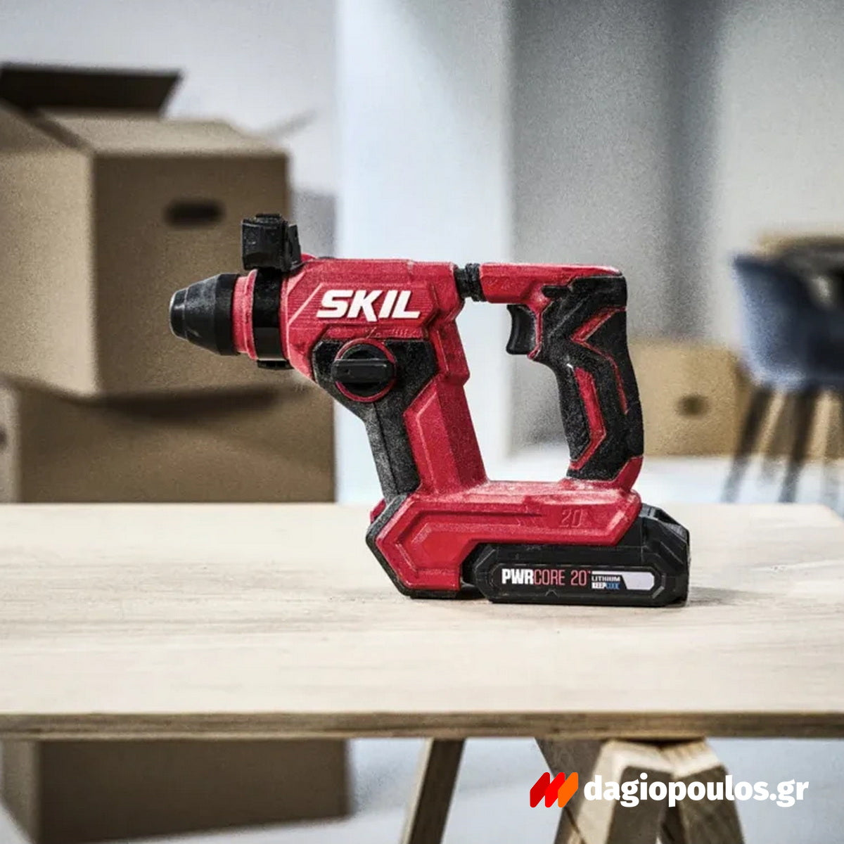 Skil 3821 CA 20V Max Brushless Πνευματικό Περιστροφικό Πιστολέτο Μπαταρίας 18V Li-Ion Με Μπαταρία 4.0Ah