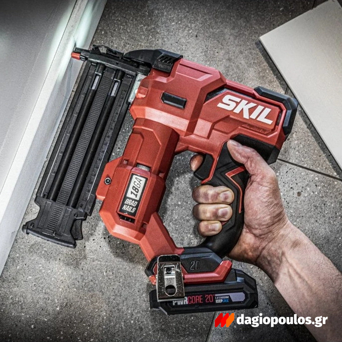Skil 3885 CA 20V Max Brushless Καρφωτικό Μπαταρίας 18V Li-Ion & Μπαταρία - Φορτιστή 3111 AA