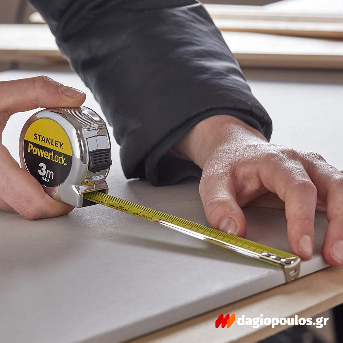 Stanley 0-33-522 Micro Powerlock Μέτρο Ρολό (Μετροταινία) 3mtr x 19mm