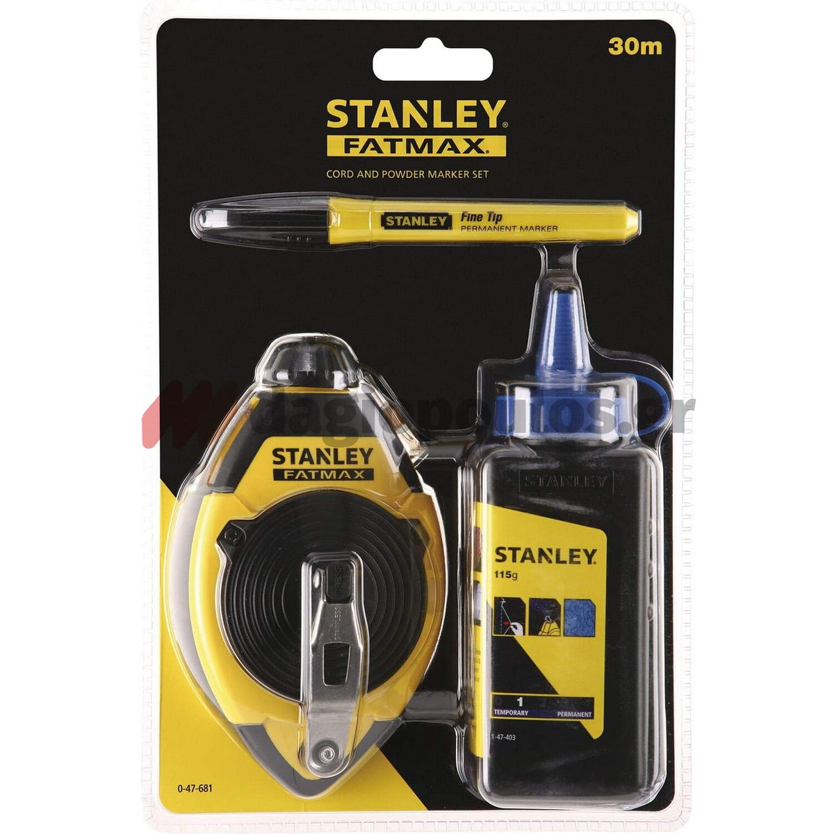 Stanley 0-47-681 Ράμα Με Σκόνη & Νήμα Στάθμης 30mtr