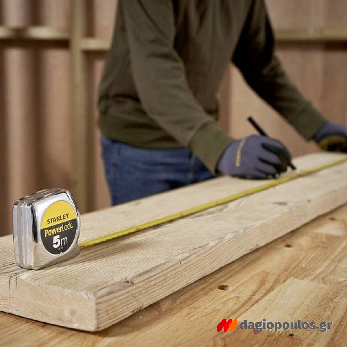 Stanley 1-33-191 Powerlock Μέτρο Ρολό (Μετροταινία) 5mtr x 19mm
