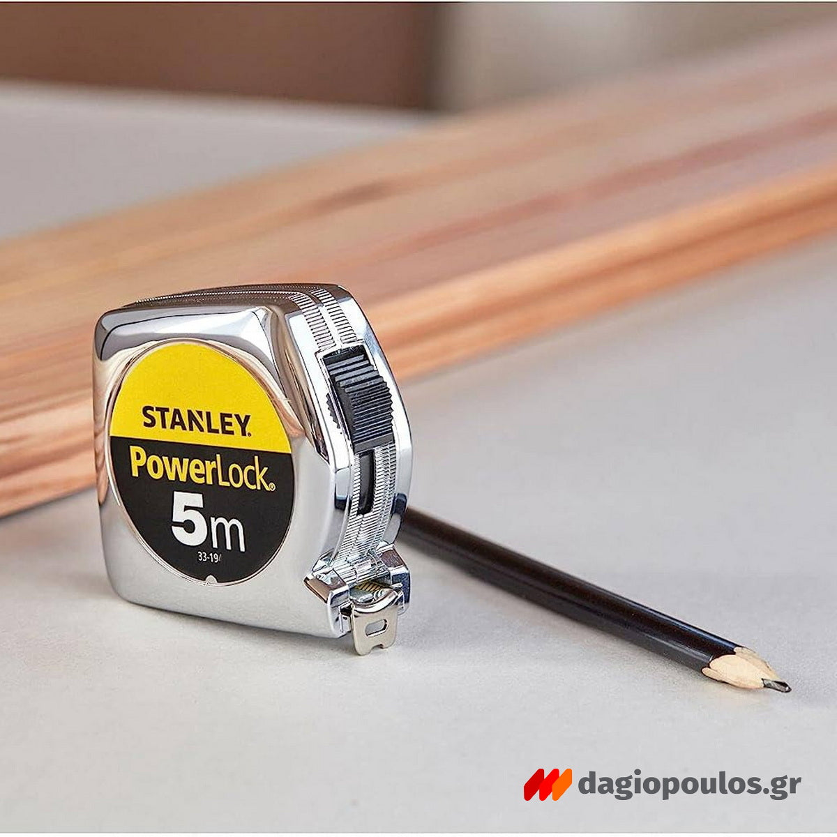 Stanley 1-33-191 Powerlock Μέτρο Ρολό (Μετροταινία) 5mtr x 19mm