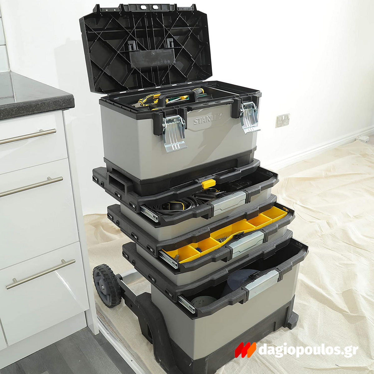 Stanley 1-95-622 Fatmax® Επαγγελματική Εργαλειοθήκη - Εργαλειοφόρος Τροχήλατος 20" 63 λίτρων