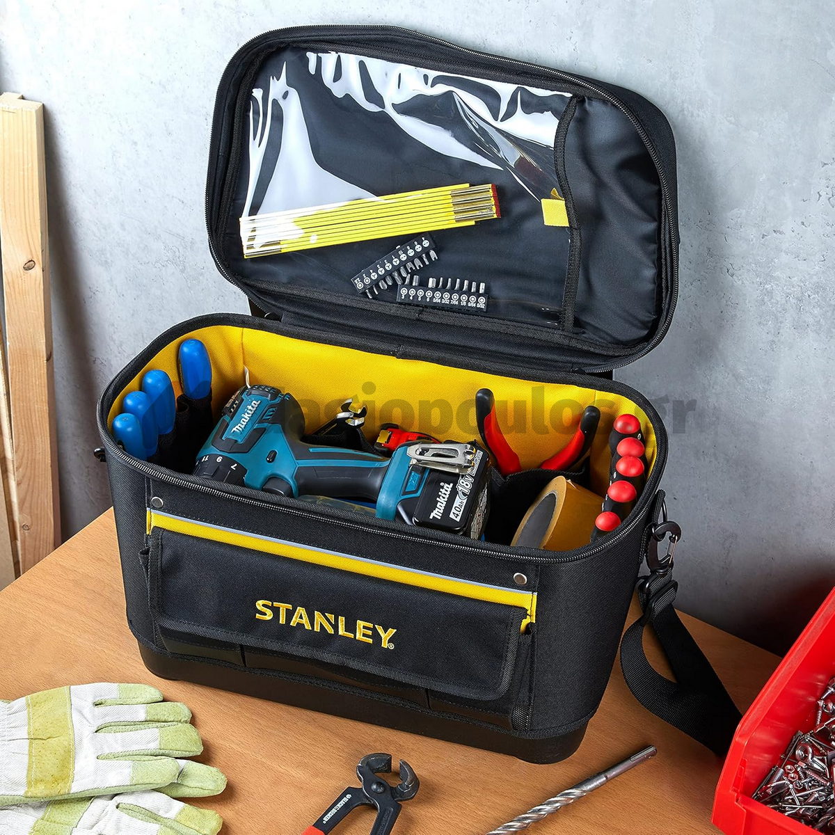 Stanley 1-96-193 Εργαλειοθήκη Κλειστού Τύπου - Τσάντα Ώμου Κρεμαστή Υφασμάτινη