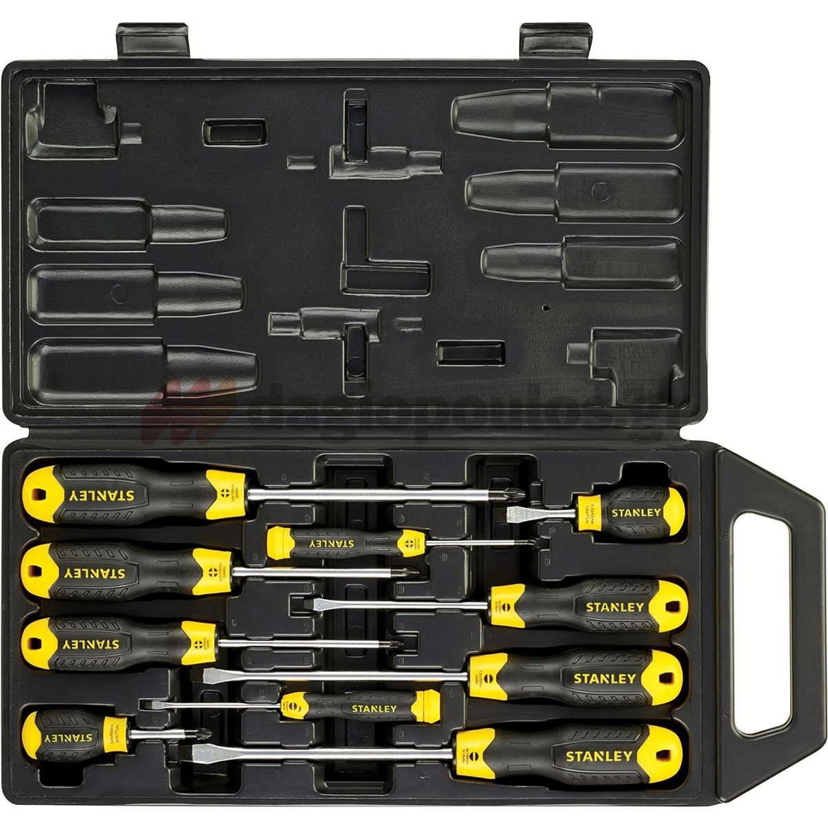 Stanley 2-65-005 Essential Cushion Grip Συλλογή Κατσαβίδια Σετ 10 Τεμ