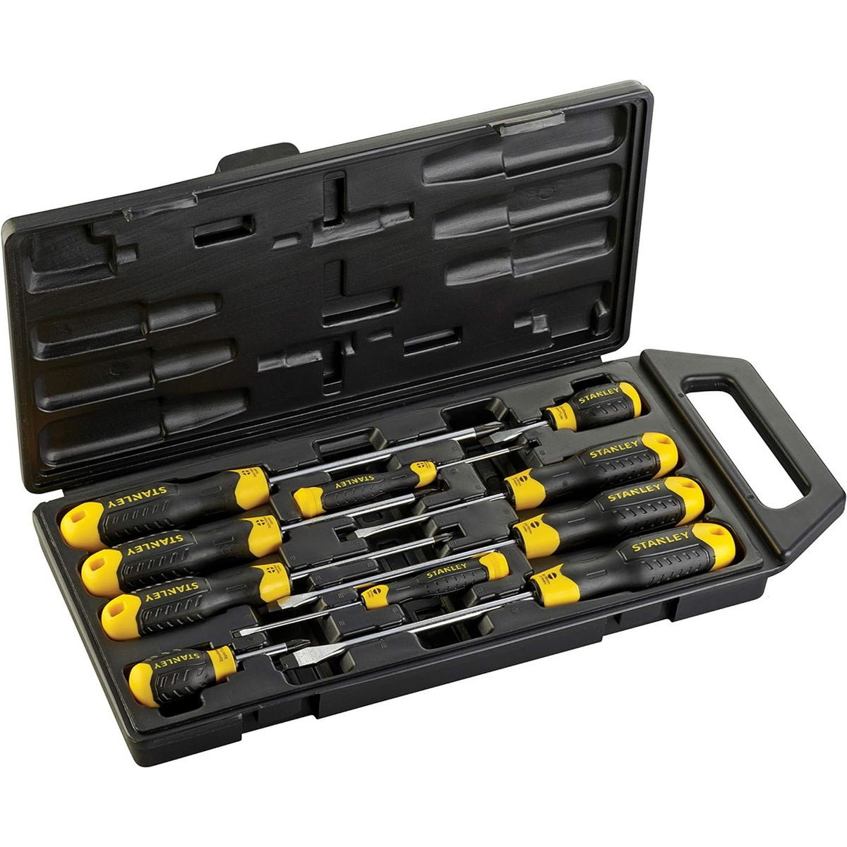 Stanley 2-65-005 Essential Cushion Grip Συλλογή Κατσαβίδια Σετ 10 Τεμ
