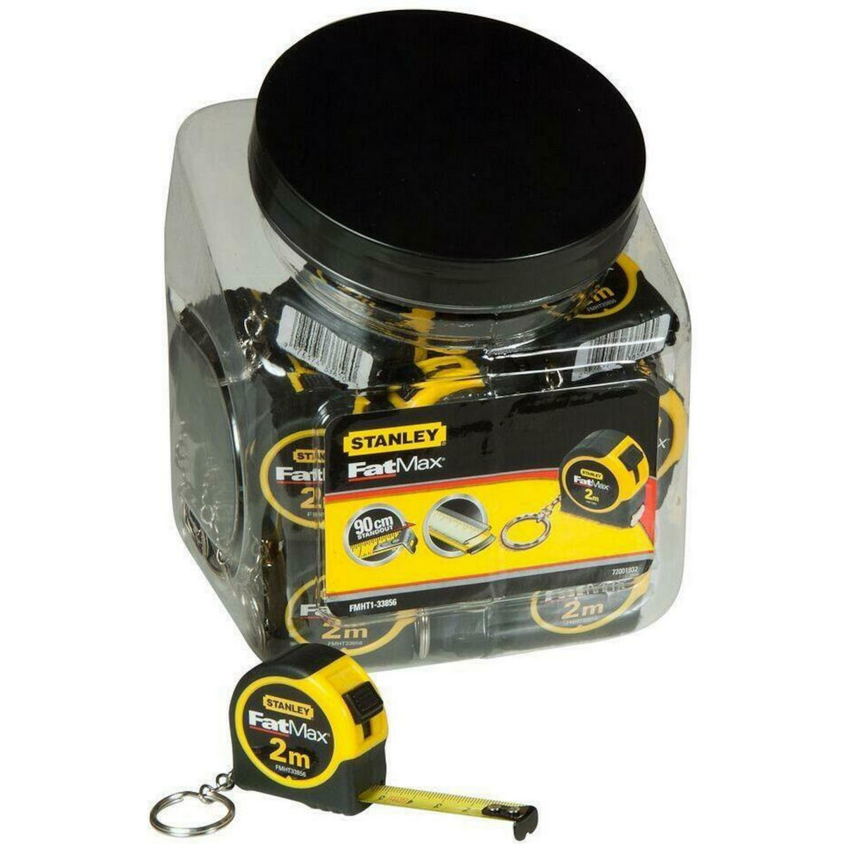 Μετροταινία μπρελόκ Stanley 2 μέτρων για οικοδομή και ξυλουργική