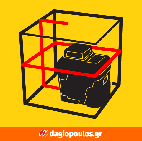 Stanley STHT77498-1 CUBIX Αλφάδι Laser Κόκκινης Γραμμής Σταυρού