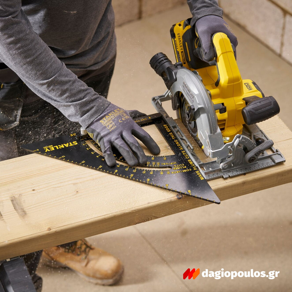 Stanley STHT46054-0 Επαγγελματικός Χάρακας - Τρίγωνο - Γωνιόμετρο Μέτρησης & Σχεδιασμού Αλουμινίου 300mm Ρυθμιζόμενο