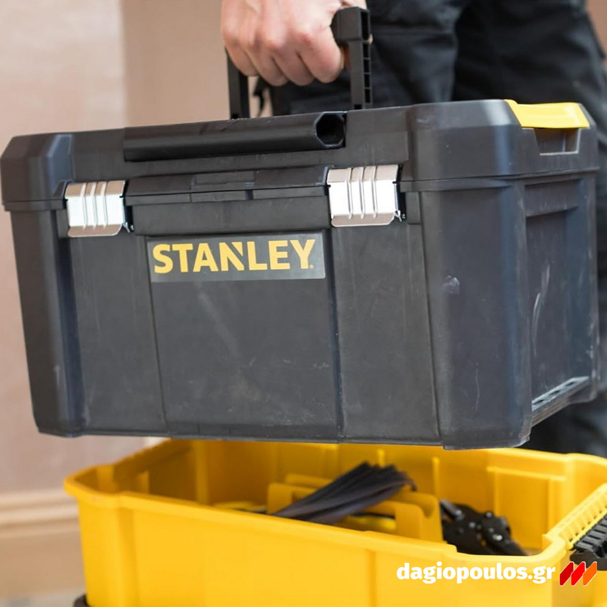 Stanley STST1-80151 Essential Επαγγελματική Εργαλειοθήκη - Εργαλειοφόρος Τροχήλατος 3 Σε 1