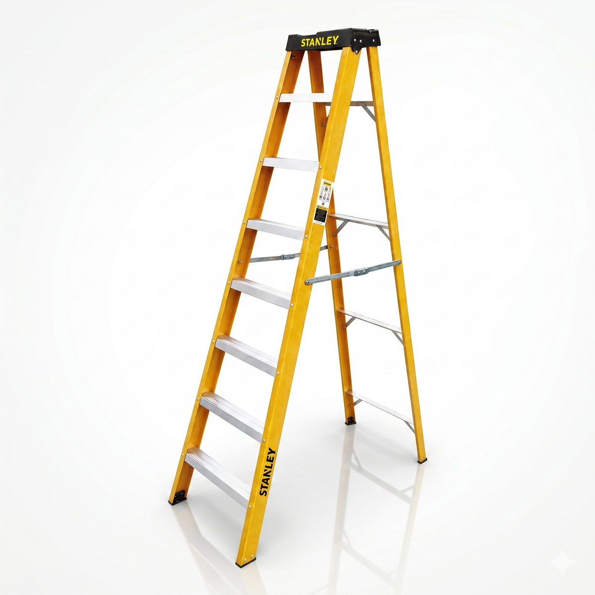 Stanley SXLDFG-007 Επαγγελματική Σκάλα Fiberglass Ηλεκτρολόγων 7 Σκαλιών 230cm