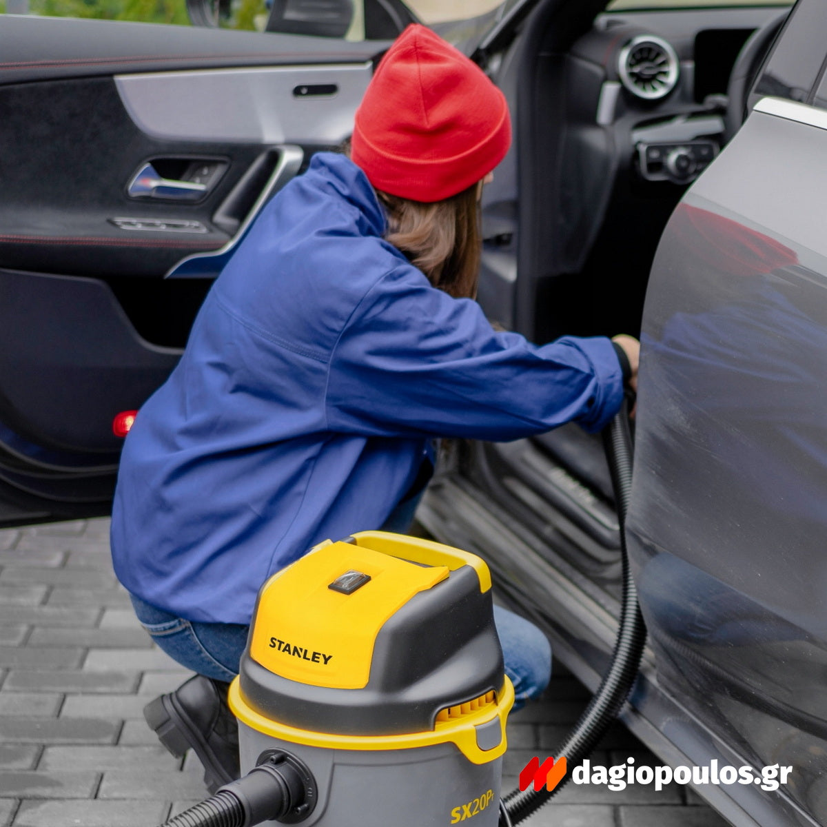 Stanley SXVC20PE Επαγγελματική Ηλεκτρική Σκούπα Υγρών / Στερεών 1200W Με Δοχείο 20Ltr