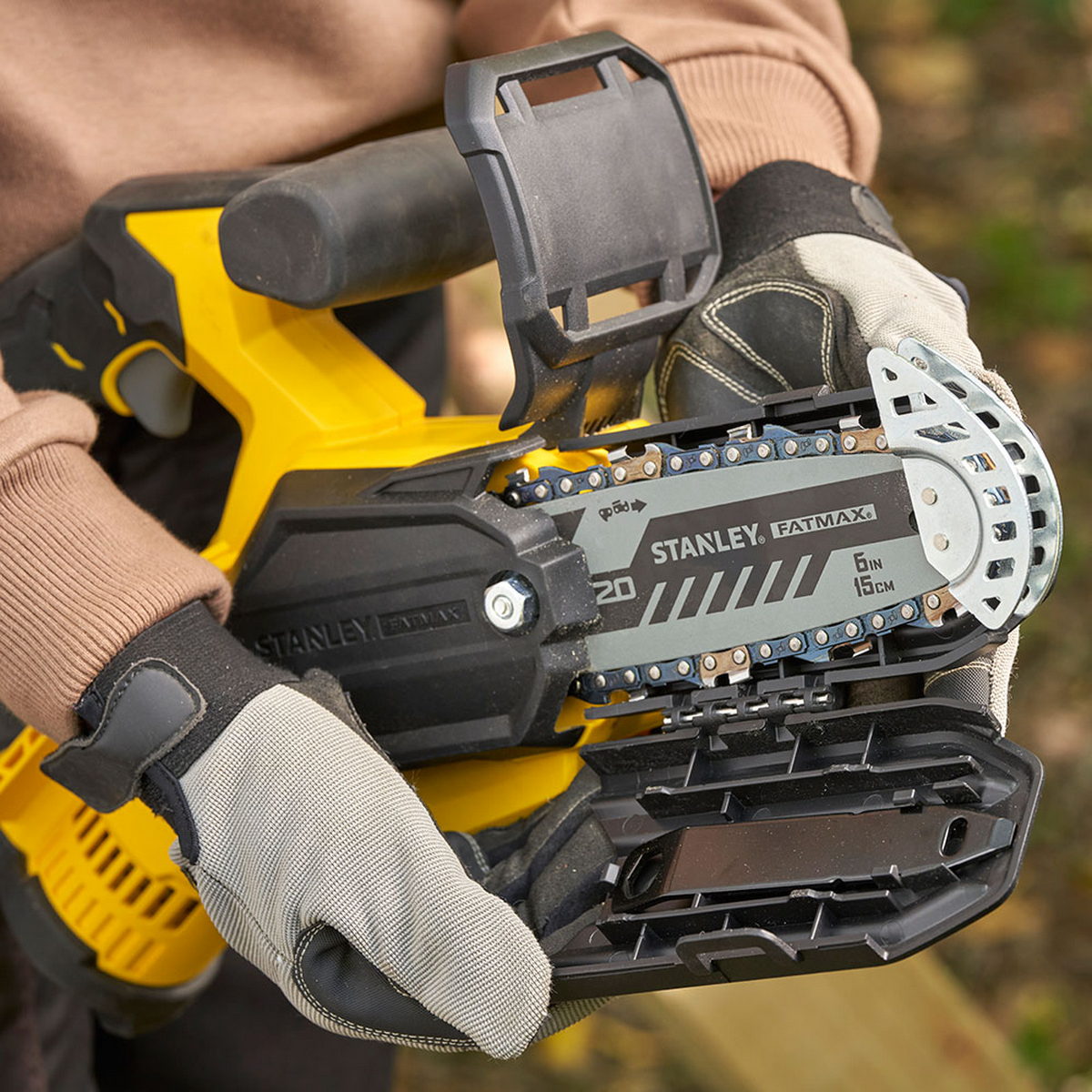 Stanley SFMCPS415D1-QW Fatmax®20V Αλυσοπρίονο Μπαταρίας 18V Li-Ion 15cm Με Μπατ.2.0Ah - Φορτιστή