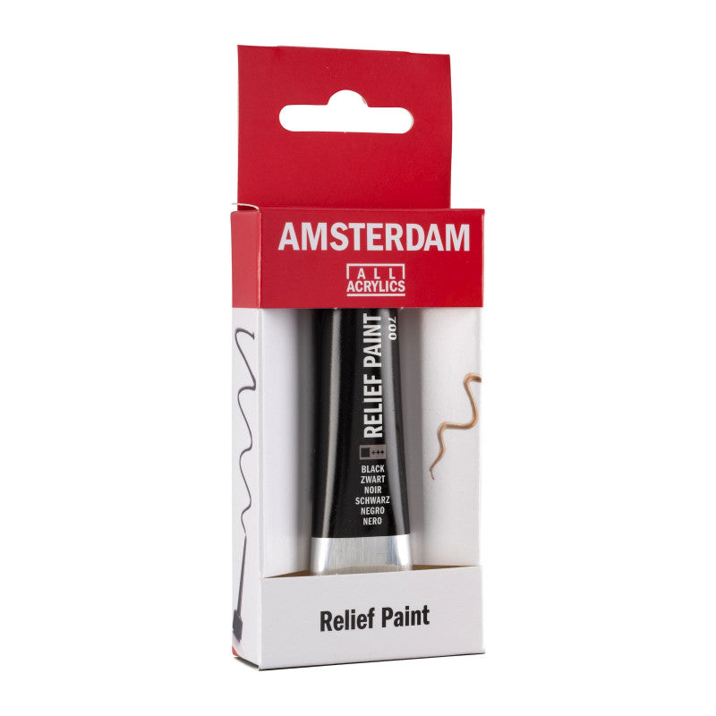 Royal Talens Amsterdam Relief Περίγραμμα Βιτρώ 20ml 700 Black (Μαύρο)