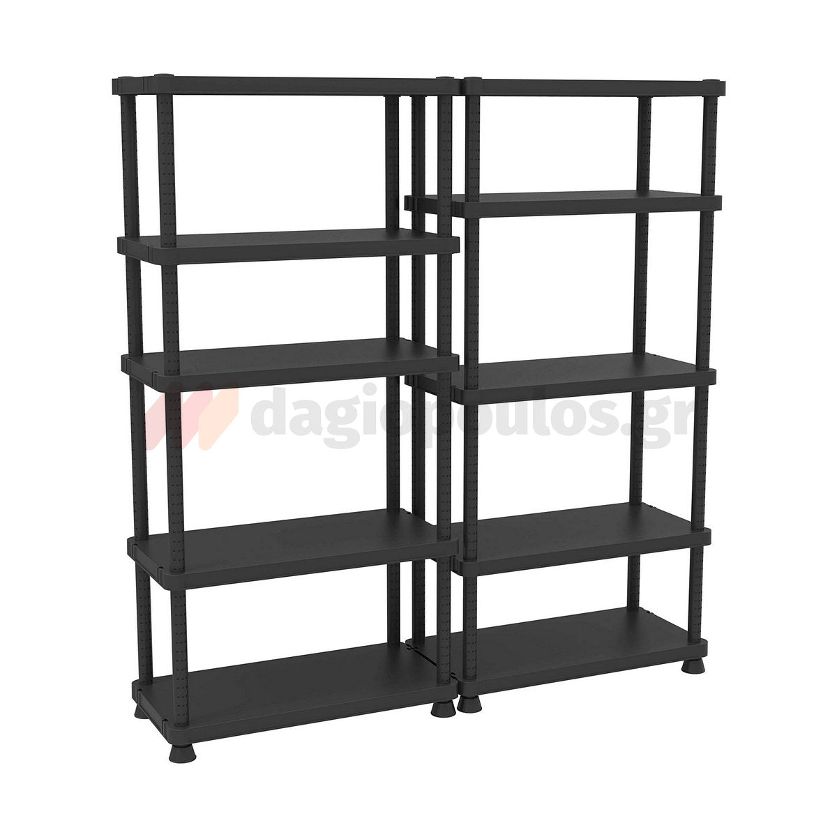 Terry QBlack 9045S/5 Ραφιέρα Πλαστική Πολυμορφική 5 Ραφιών Ιταλίας
