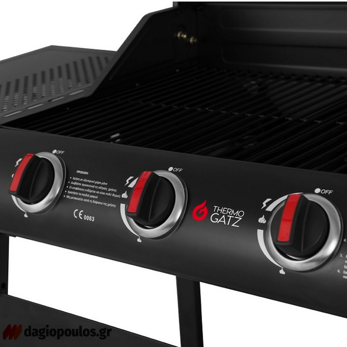 Thermogatz GS GRILL LITE 3 BBQ Ψησταριά Υγραερίου 3 Εστιών 9kW
