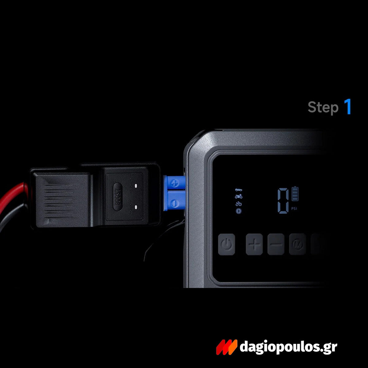 Topdon V1200Air Φορητός Εκκινητής (Starter) - Power Bank Μπαταρίας Αυτοκινήτου 12V 1200Α 10Ah
