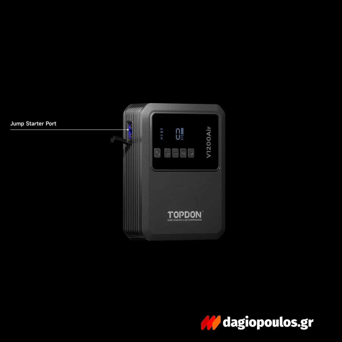 Topdon V1200Air Φορητός Εκκινητής (Starter) - Power Bank Μπαταρίας Αυτοκινήτου 12V 1200Α 10Ah