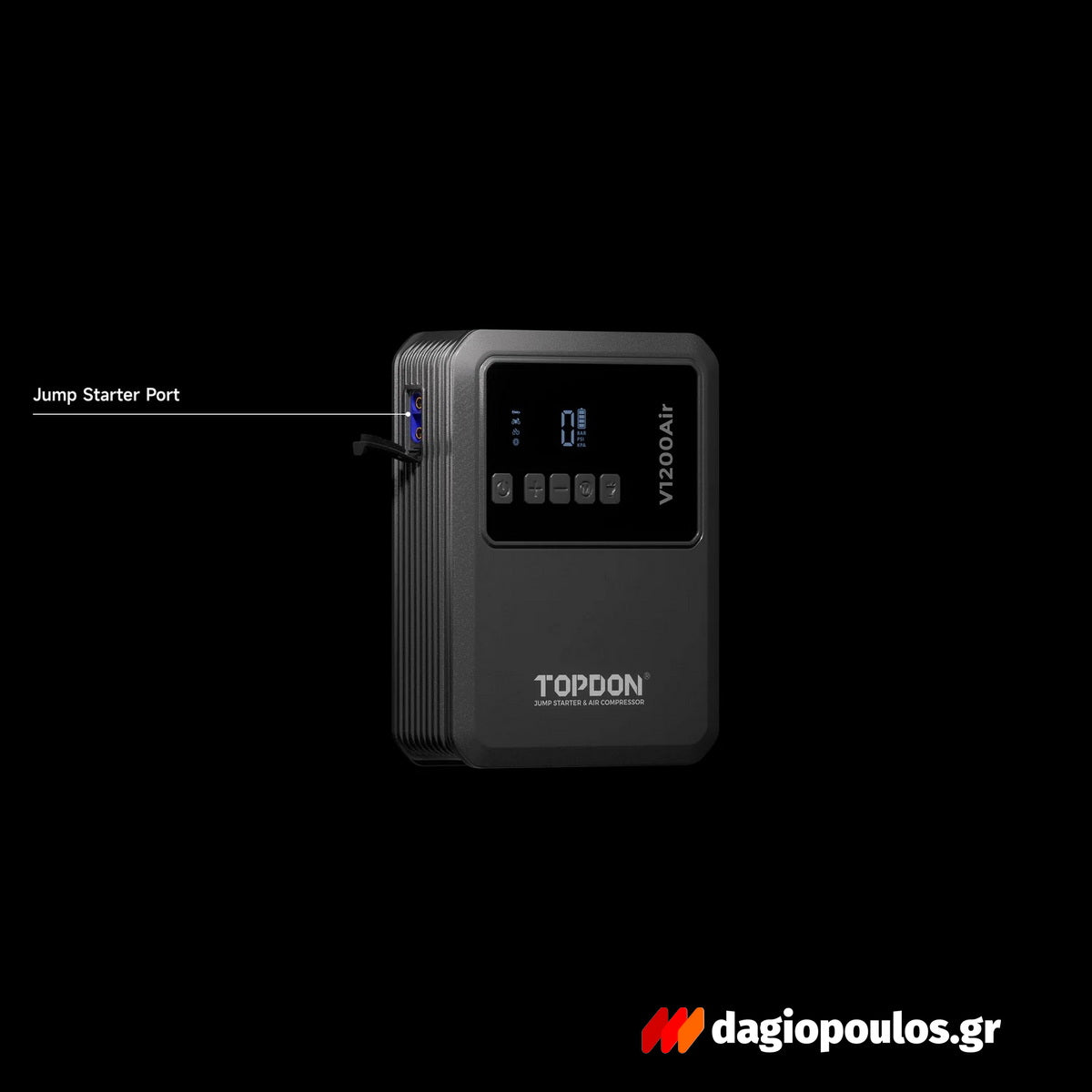 Topdon V1200Air Φορητός Εκκινητής (Starter) - Power Bank Μπαταρίας Αυτοκινήτου 12V 1200Α 10Ah