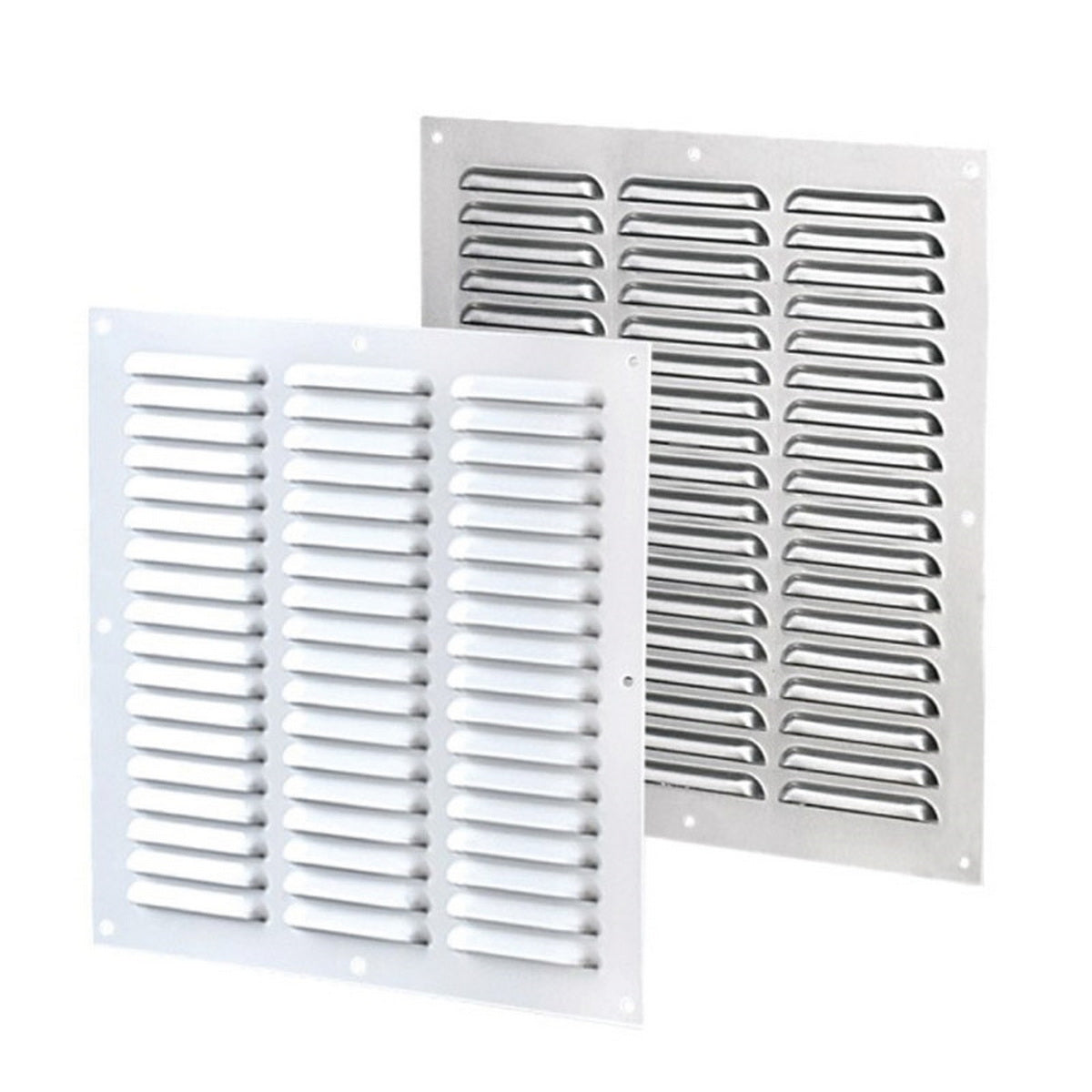 Vents Καπάκι Εξαερισμού Αλουμινίου Με Σήτα 150mm x 150mm Τετράγωνο ΜΠΕΖ