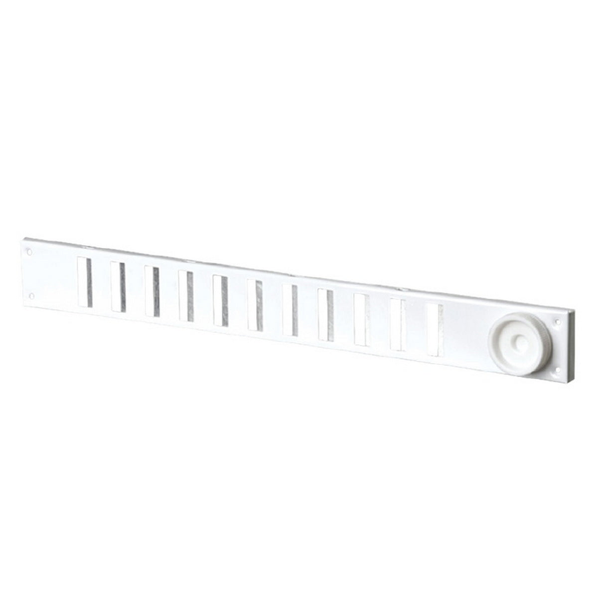 Vents MVMPO Καπάκι Σχάρα Εξαερισμού Αλουμινίου Ρυθμιζόμενο Με Βίδα 370mm x 40mm ΑΣΗΜΙ