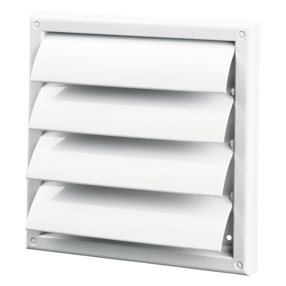 Vents MV 125 J Καπάκι Σχάρα Κλεισίματος Πλαστικό Φ125mm 187mm x 187mm Τετράγωνο ΛΕΥΚΟ