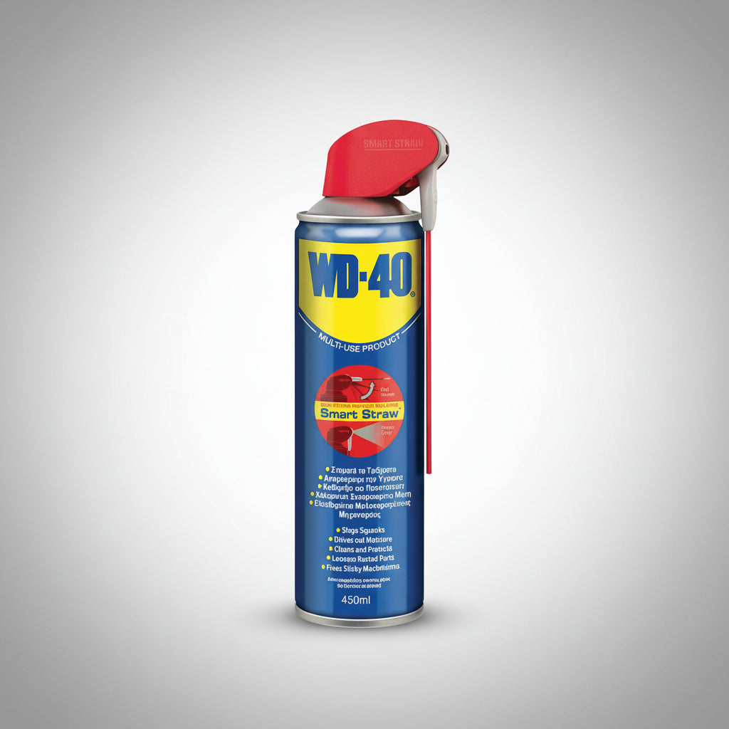 WD40 Smart Straw MultiUse Spray Λιπαντικό Αντισκουριακό Πολλαπλών Χρήσεων 450ml
