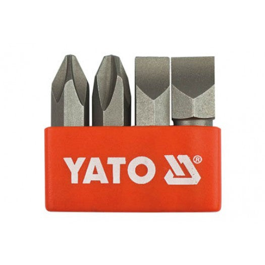 Yato YT-2812 Συλλογές Μύτες Χτυπητών Κατσαβιδιών (Σφυροκατσάβιδων) Ίσιες - Ph.2 - Ph.3 x 36mm Σετ 4 Τεμ
