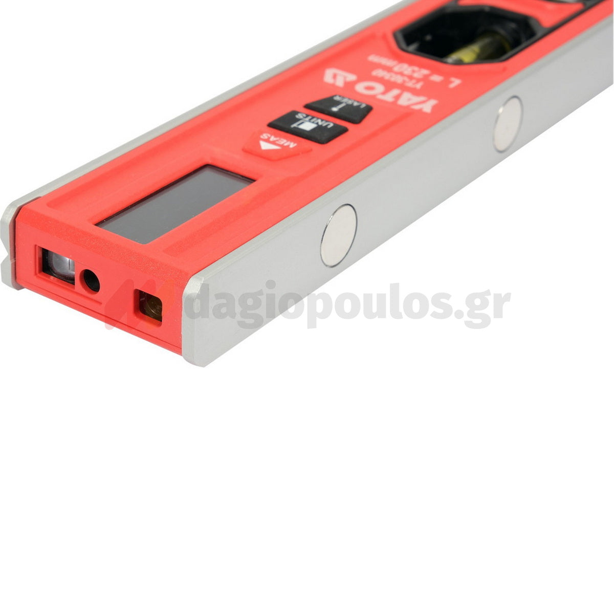 Yato YT-30340 Αλφάδι Αλουμινίου Μαγνητικό 2 Μάτια Με Μέτρο Laser 20mtr