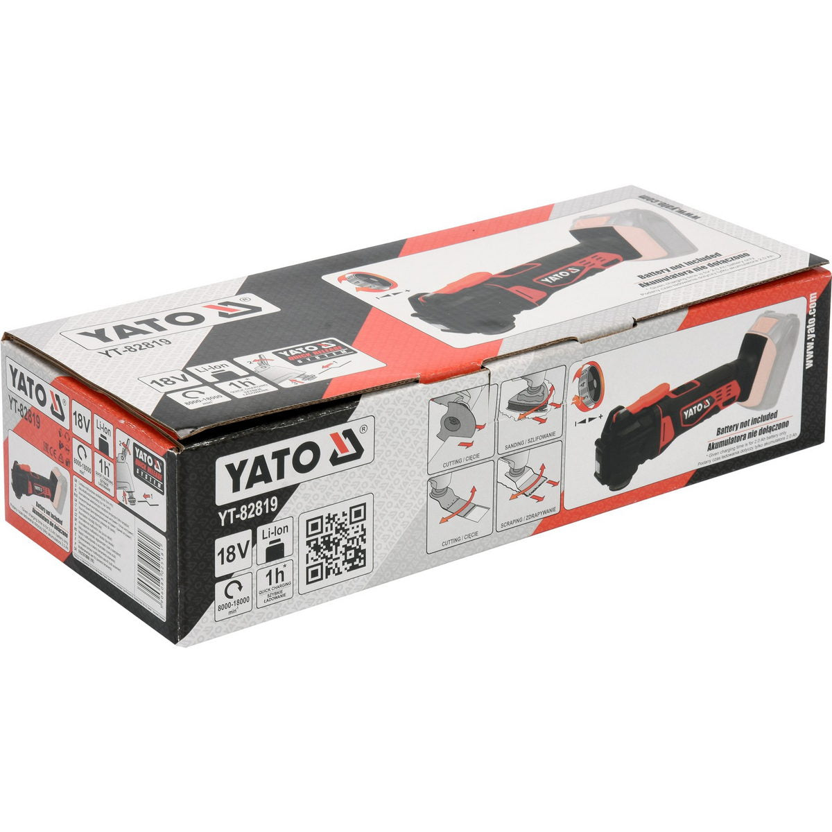 Yato YT-82819 Brushless Πολυεργαλείο Μπαταρίας 18V Li-Ion SOLO