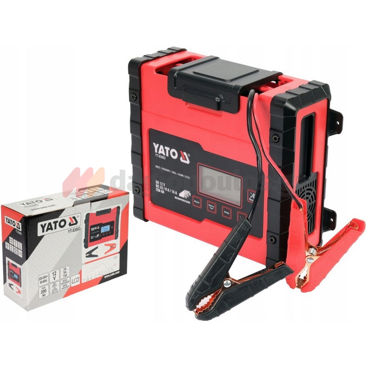 Yato YT-83003 Φορτιστής - Συντηρητής Μπαταρίας Αυτοκινήτου 6-12V 200Ah 15Α Max