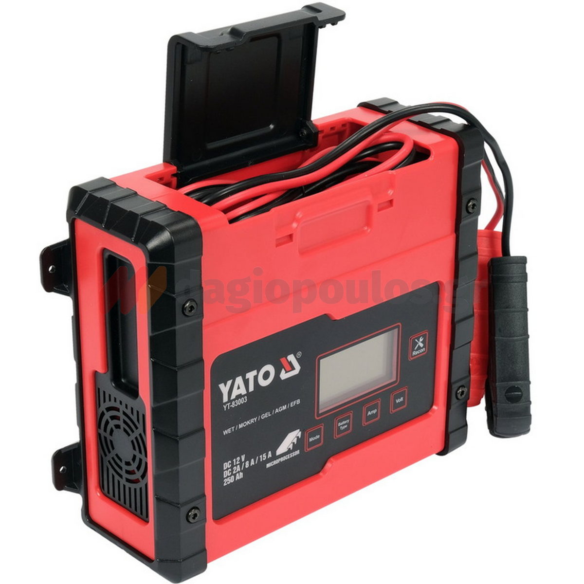 Yato YT-83003 Φορτιστής - Συντηρητής Μπαταρίας Αυτοκινήτου 6-12V 200Ah 15Α Max