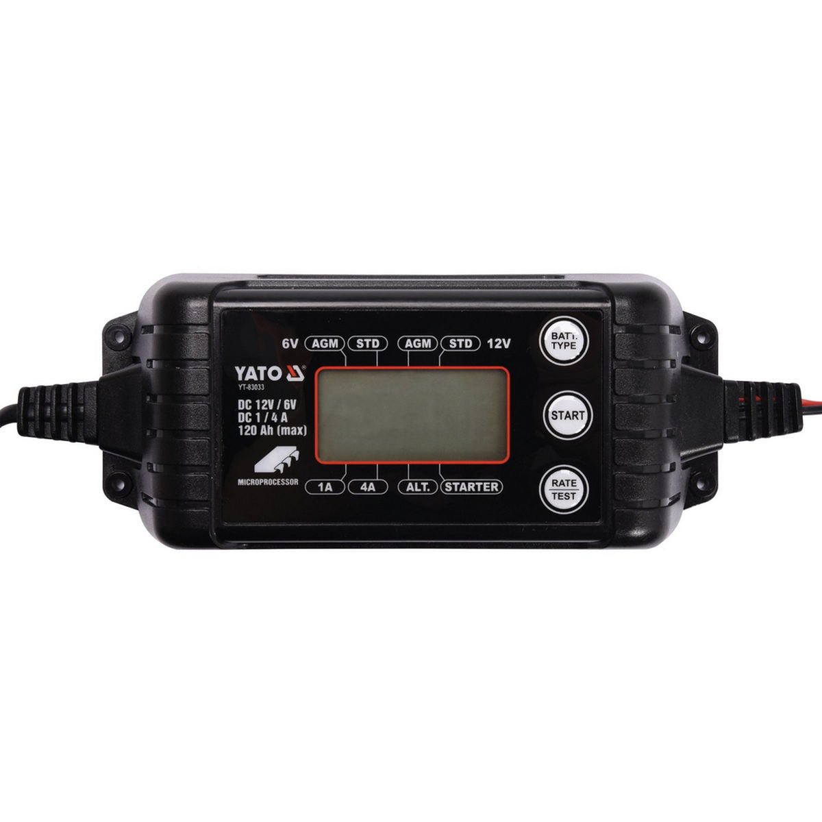 Yato YT-83033 Επαγγελματικός Φορτιστής - Συντηρητής Μπαταρίας Αυτοκινήτου 6/12V 4A 120Ah