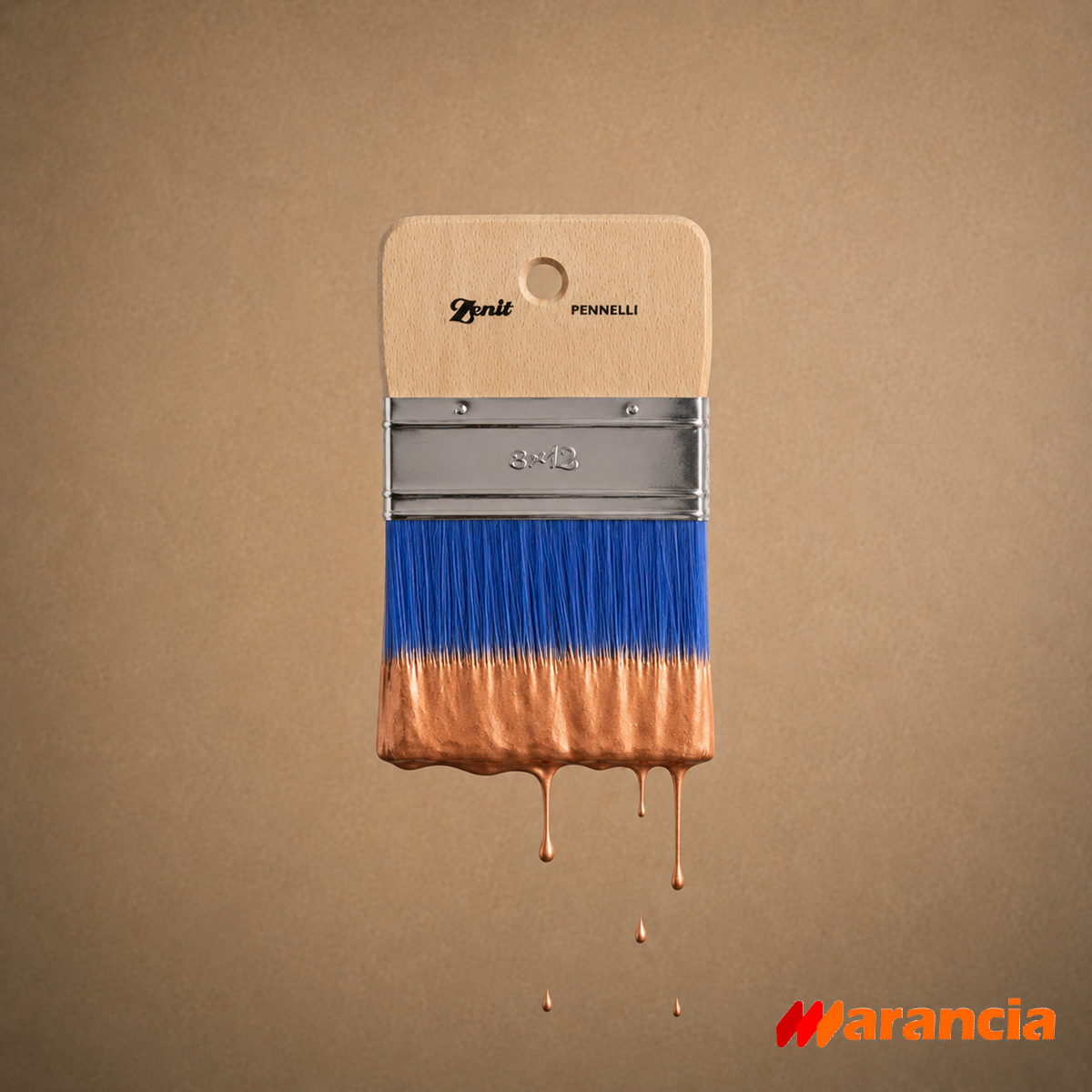 Zenit 002P Piuma Πινέλο Χωρίς Λαβή Ιταλίας ΜΠΛΕ ΣΥΝΘΕΤΙΚΗ ΤΡΙΧΑ 100mm