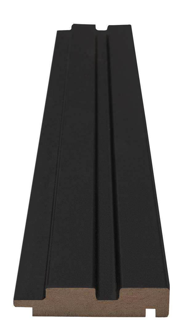 Πηχάκι Διπλό Τελειώματος Για 3D Wall Panel MDF Beat ST 505090 Black Edition 16mm x 77mm 2.75mtr