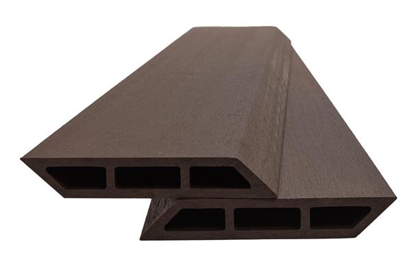 WPC Περίφραξης Διπλής Όψης 60110 Dark Brown 120x20mm 3.6mtr