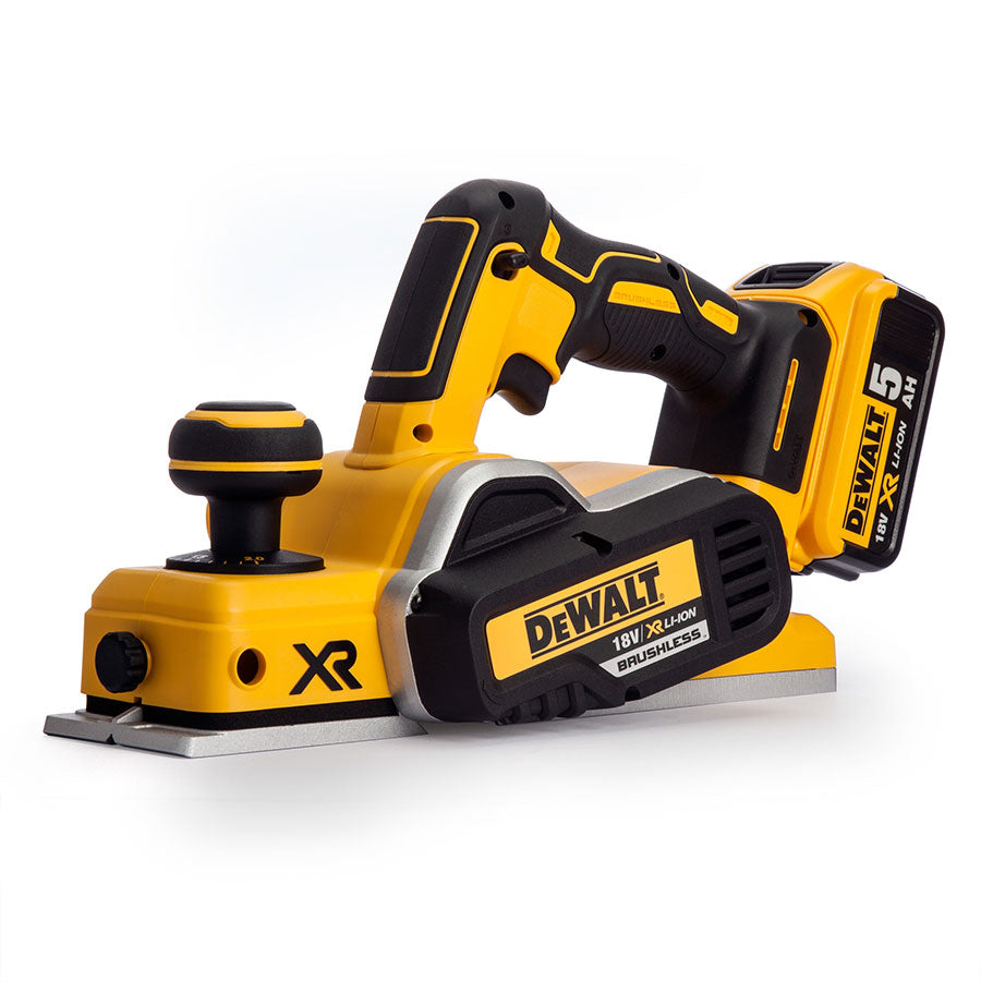DeWalt DCP5802P2-QW Brushless Πλάνη Μπαταρίας 18V Li-Ion Με 2 Μπατ.5.0Ah - Φορτιστή - Βαλίτσα T-Stak