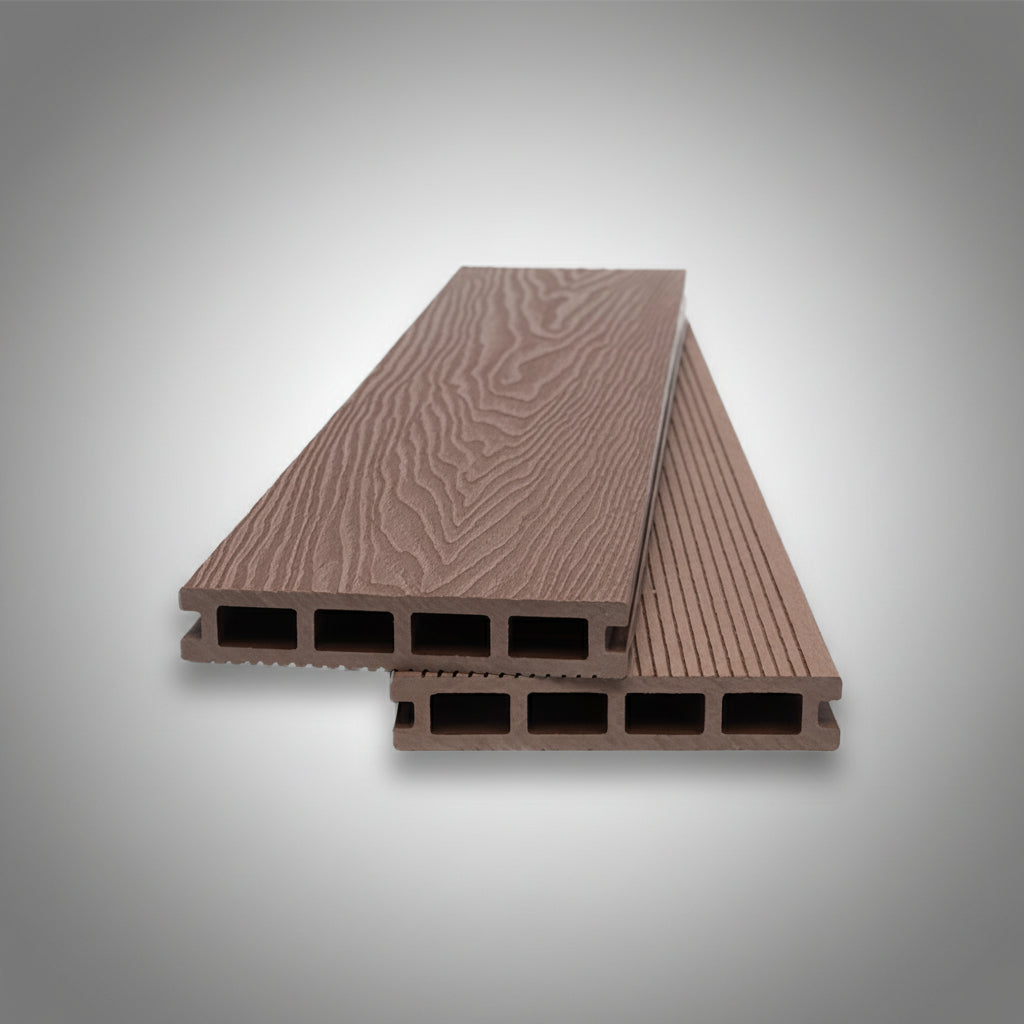 WPC Συνθετικό Δάπεδο DECK 8040 Light Brown 25x146x3600mm Νέας Γενιάς