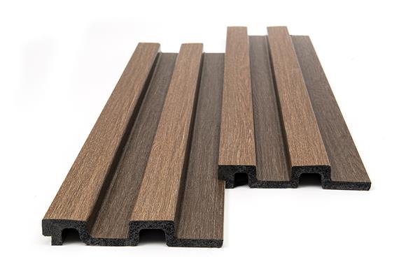 3D PS Wall Panel Residence 14 Golden Brown Oak Με Πηχάκια 122x21mm 2.9mtr