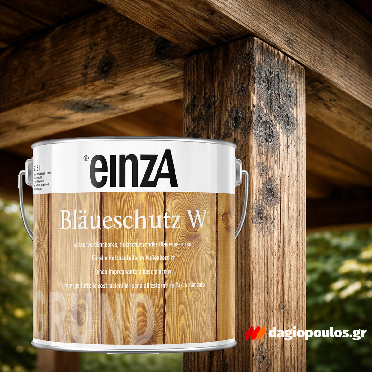 einzA Bläueschutz W Συντηρητικό Προστασίας Ξύλου Νερού Άχρωμο Ματ