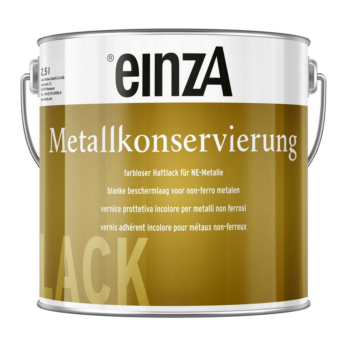 einzA Metallkonservierung Βερνίκι Προστασίας Μη Σιδηρούχων Μετάλλων Σατινέ