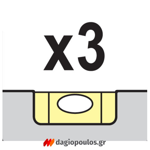 Yato YT-30330 Αλφάδι Μαγνητικό Με 3 Μάτια 230mm