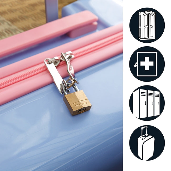 Master Lock 120EURD Λουκέτο Ορειχάλκινο Συμπαγές 20mm