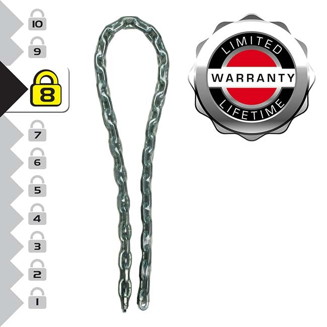 Master Lock 8017EURD Αλυσίδα Ατσάλινη Με Επένδυση Βινυλίου 8mm x 150cm