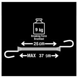 Master Lock 3018EURDAT Χταπόδια Mini Με Διπλό Γάντζο 4mm x 25cm Σετ 4 Τεμ