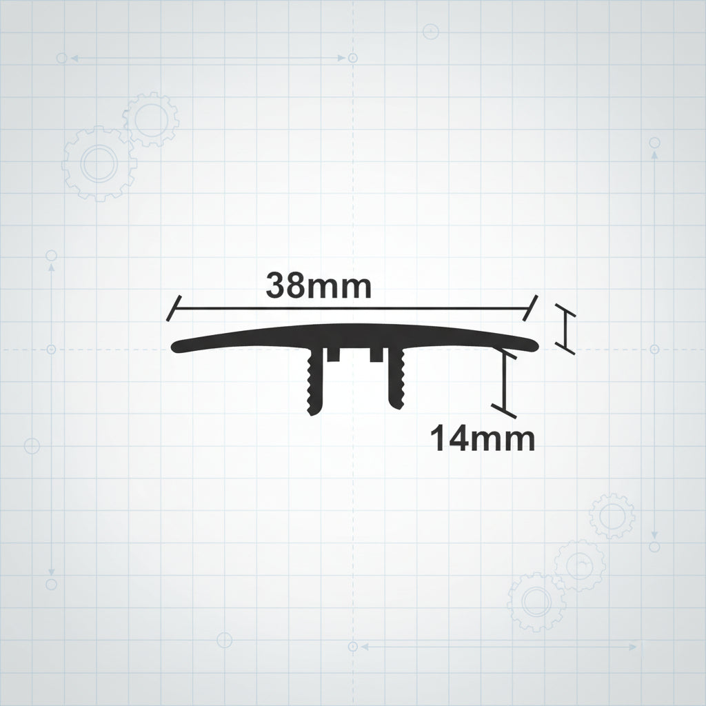 Προφίλ Παρκέ - Laminate Για Μεγάλη Βάση Ισόπεδο 38mm 2.75mtr ΑΣΗΜΙ